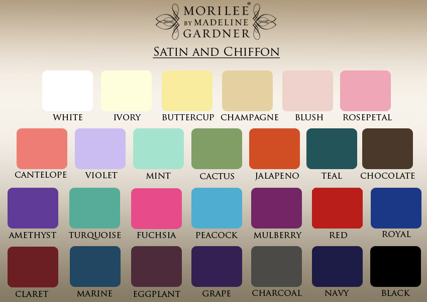 Mori Lee Bridesmaid Dresses Colors Chart